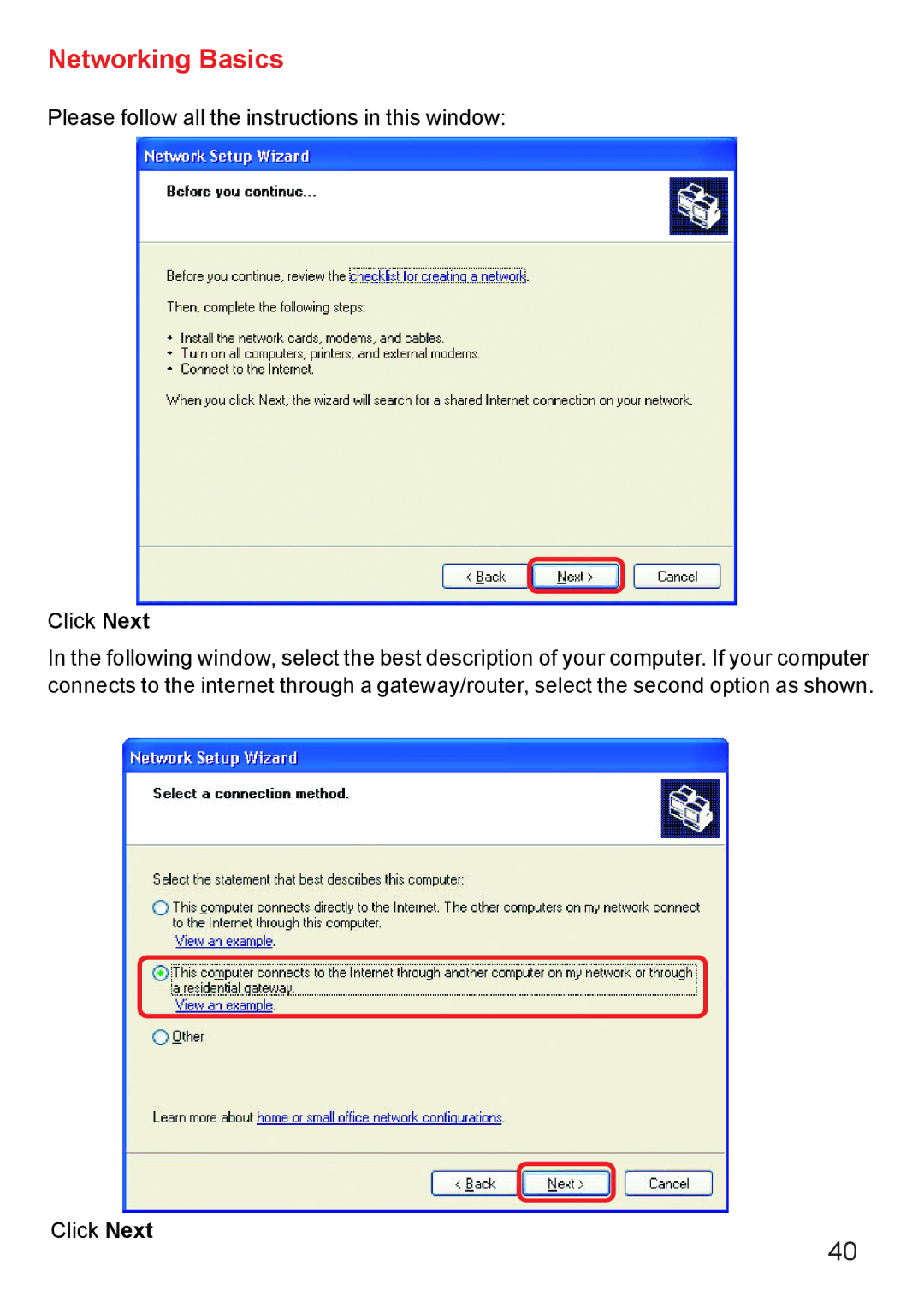 D-Link Di-524 manual Networking Basics 