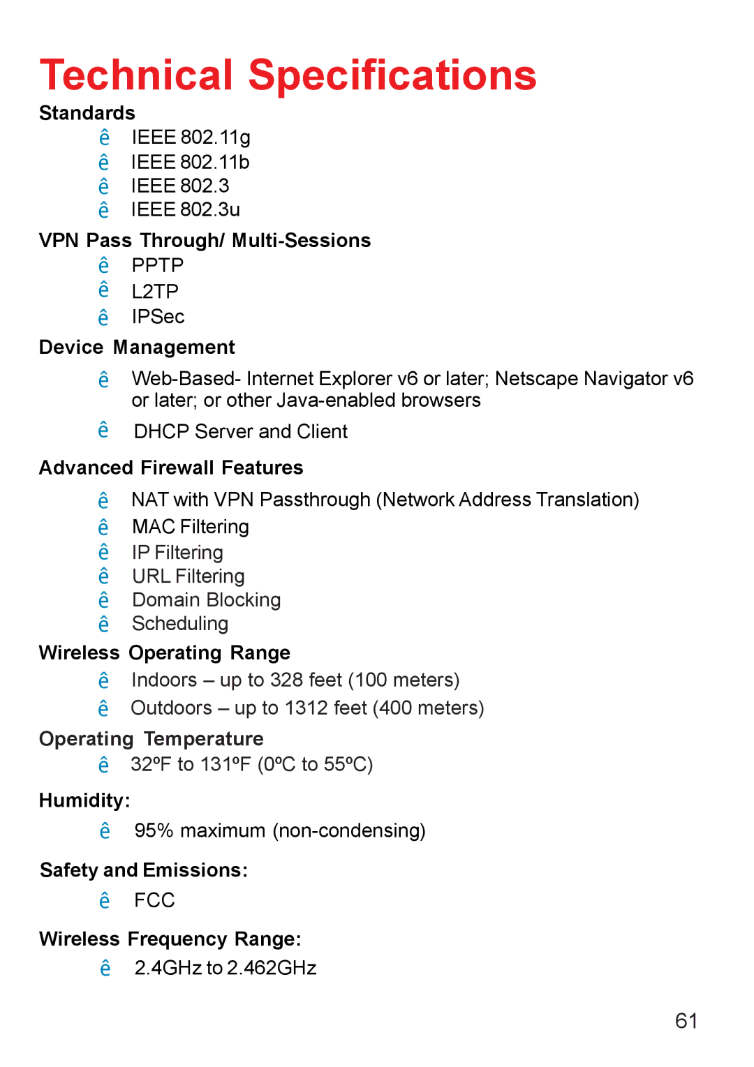 D-Link Di-524 manual Technical Specifications, Device Management 