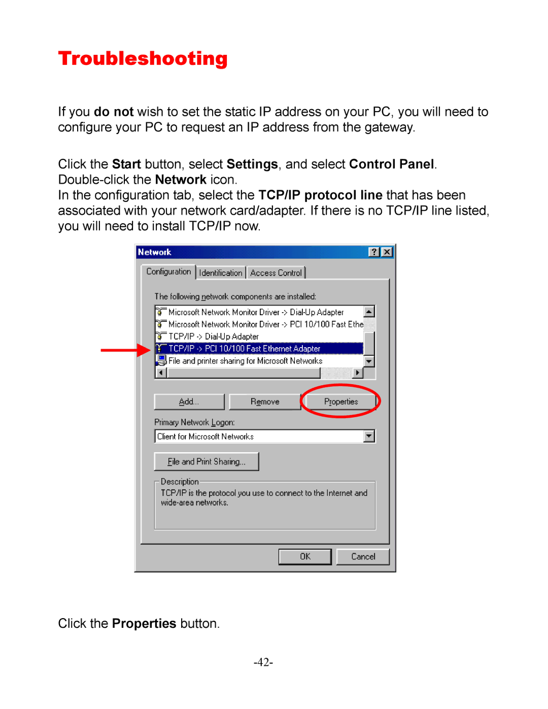 D-Link DI-604 manual Troubleshooting 