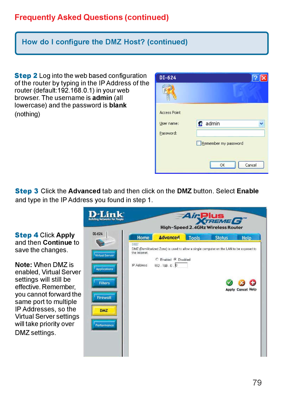 D-Link DI-624 manual 