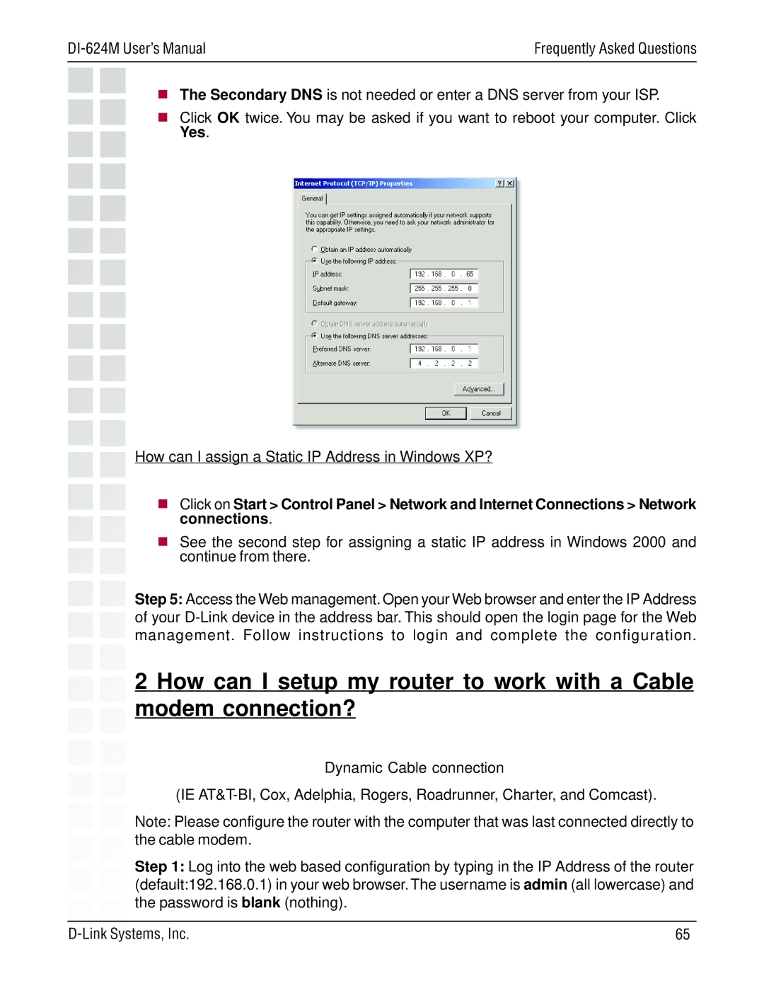 D-Link manual DI-624M User’s Manual 