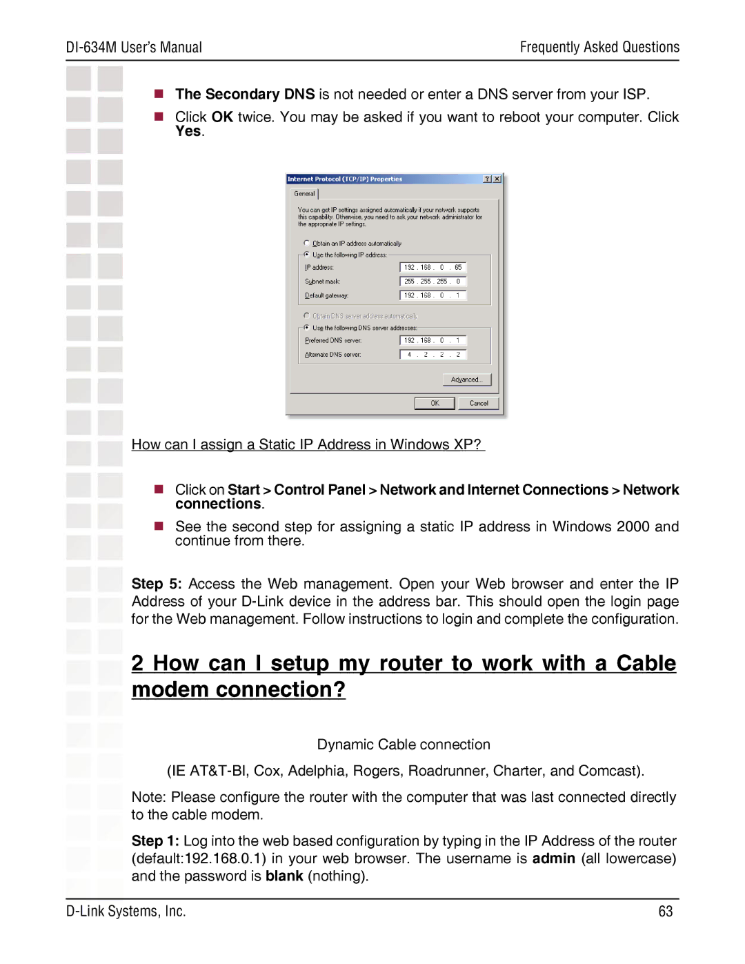 D-Link manual DI-634M User’s Manual 