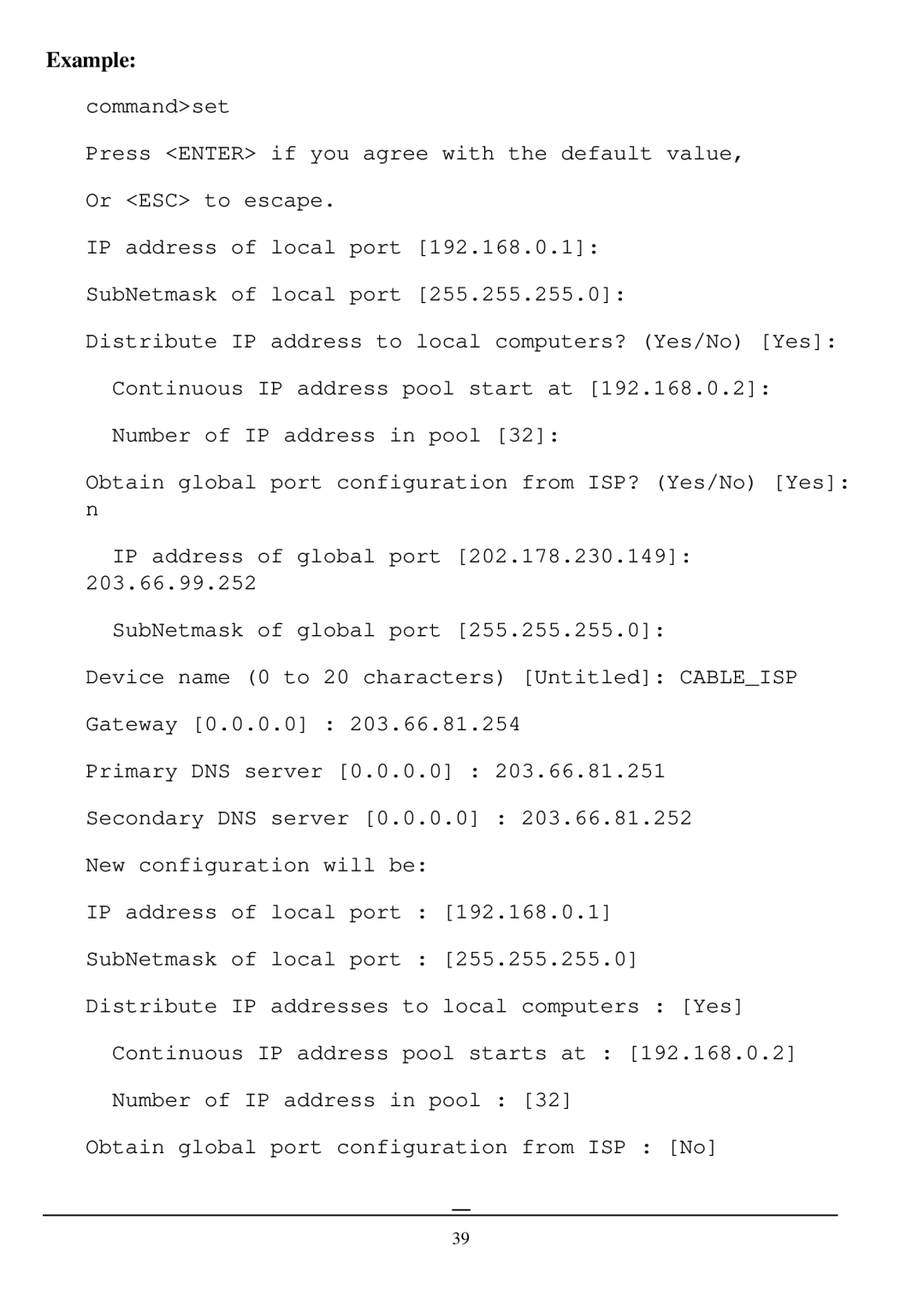 D-Link DI-701 manual Example 