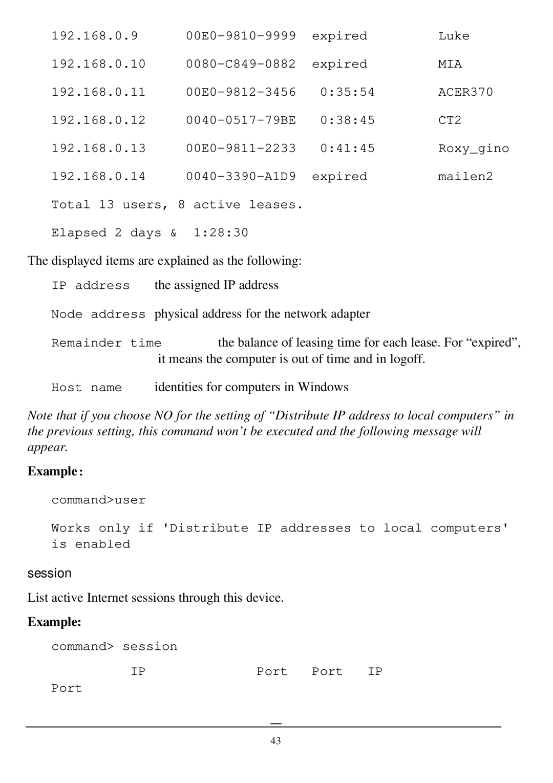 D-Link DI-701 manual Session, CT2 