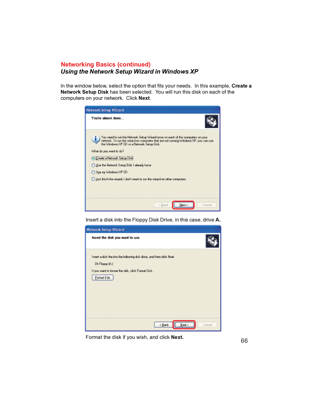 D-Link DI-704UP manual Using the Network Setup Wizard in Windows XP 