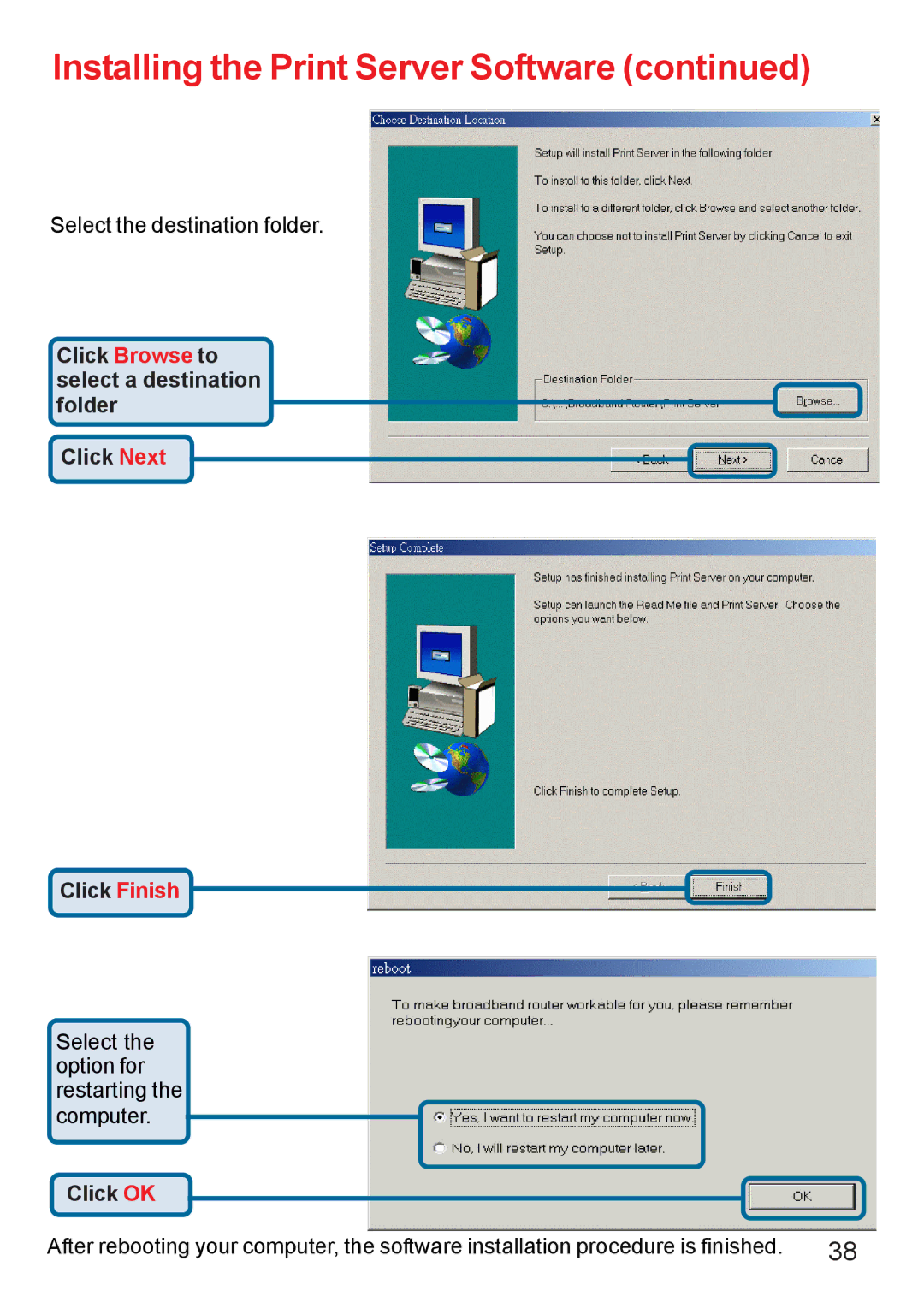 D-Link DI-707PD manual Click OK 