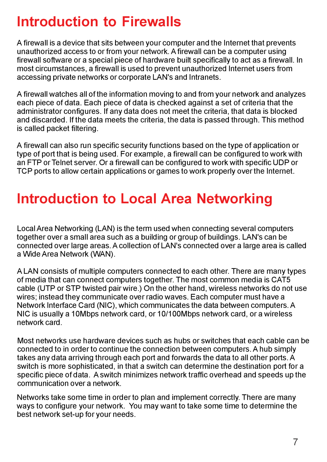 D-Link DI-707PD manual Introduction to Firewalls 