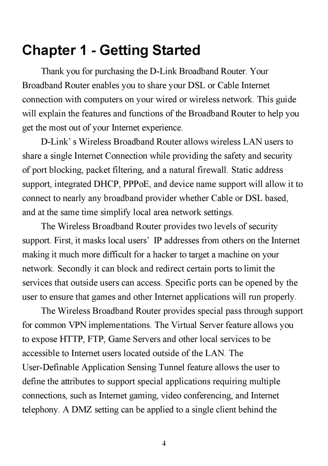 D-Link DI-713P manual Getting Started 