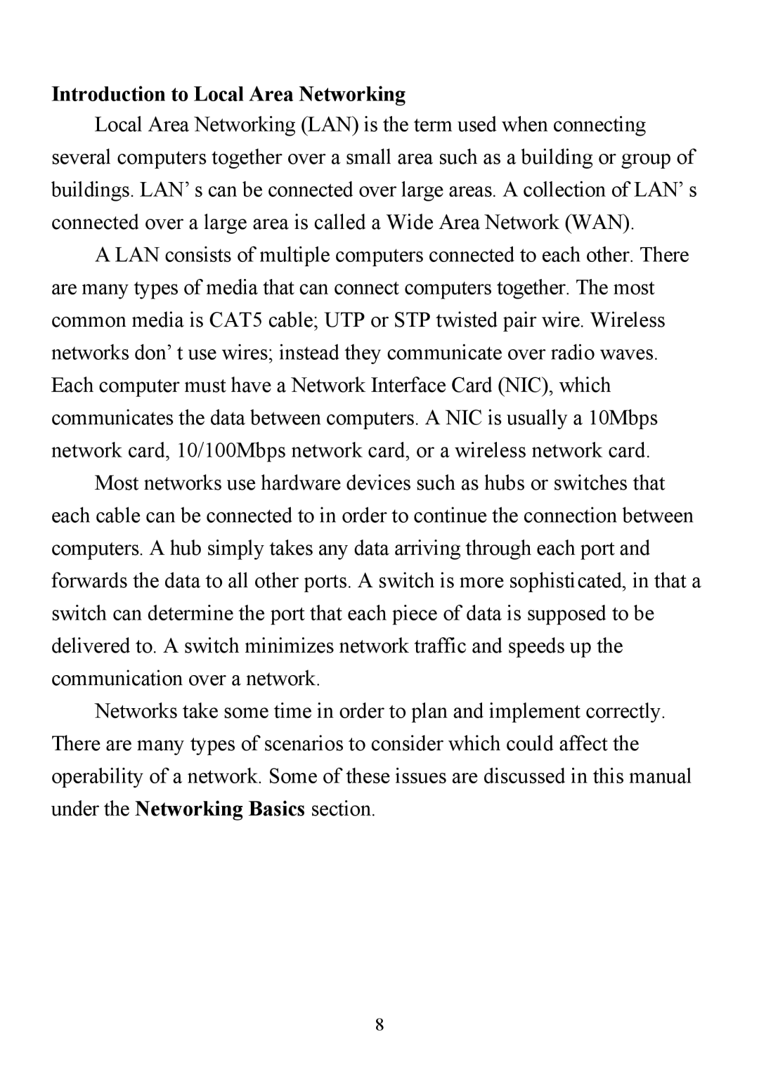 D-Link DI-713P manual Introduction to Local Area Networking 