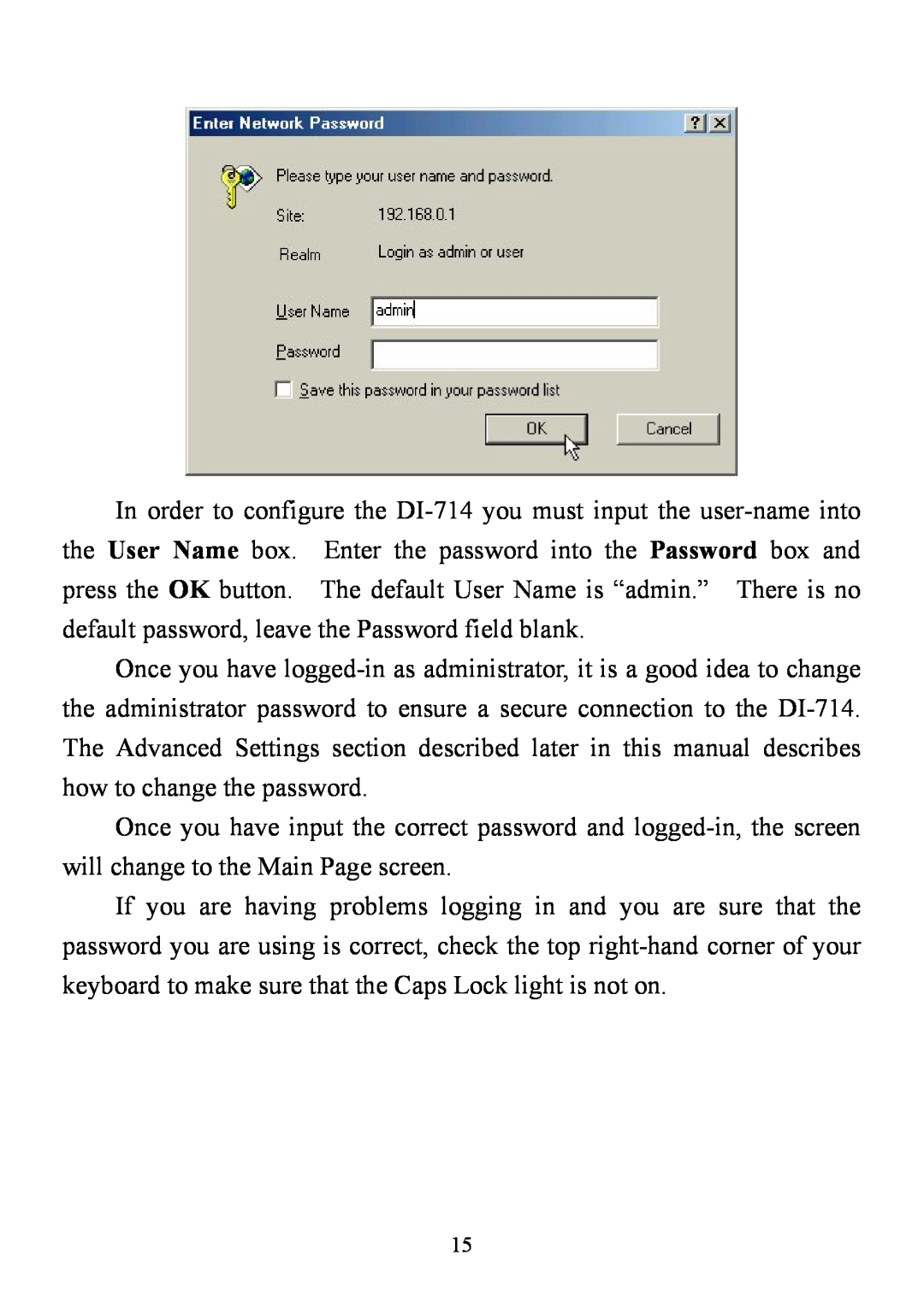 D-Link DI-714 user manual 