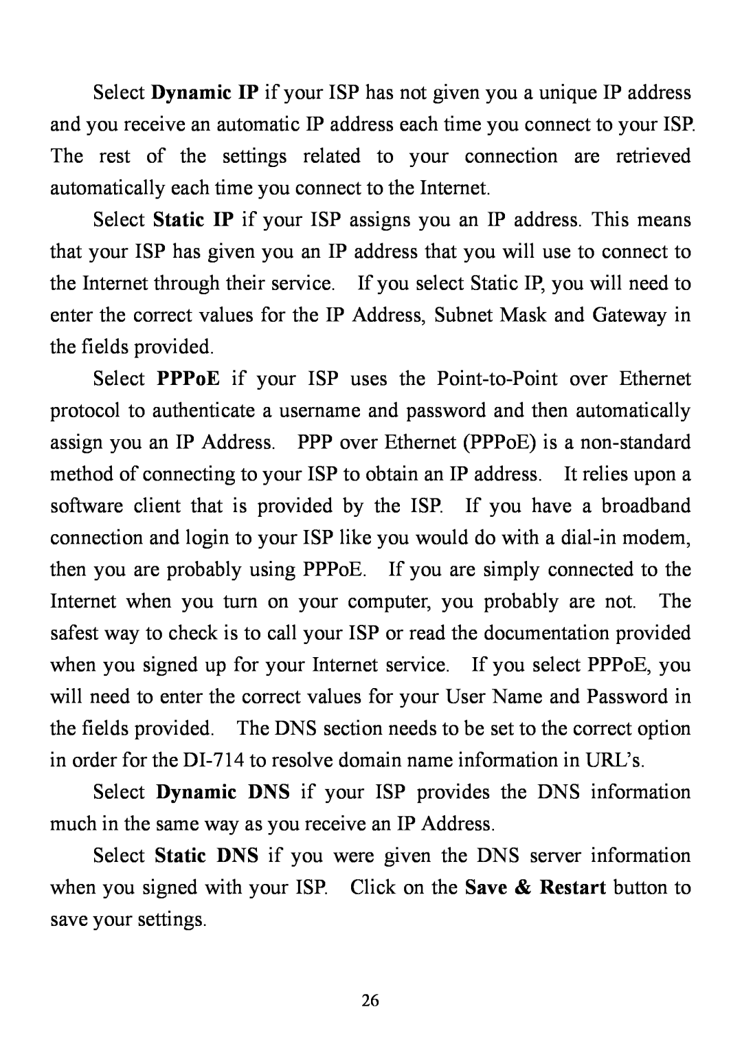 D-Link DI-714 user manual 