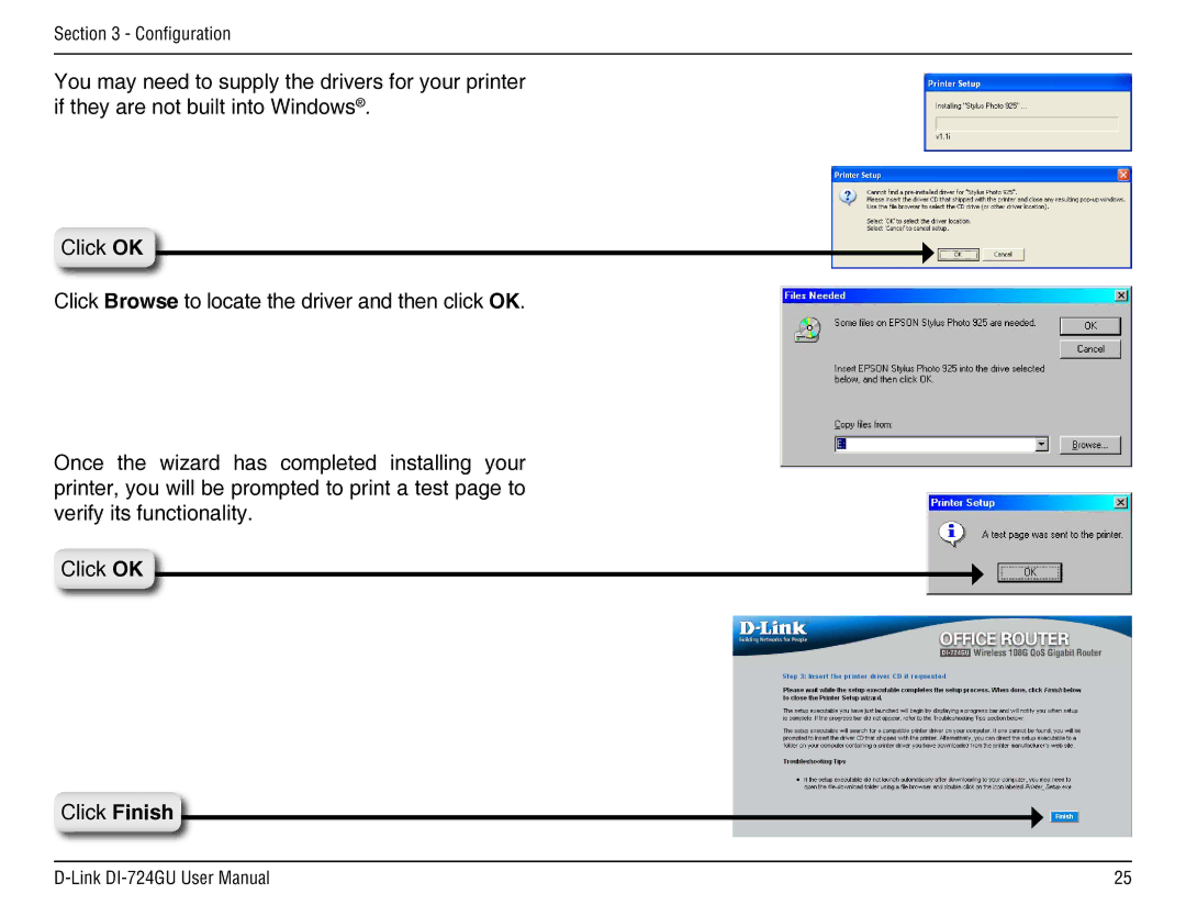 D-Link DI-724GU manual Conﬁguration 