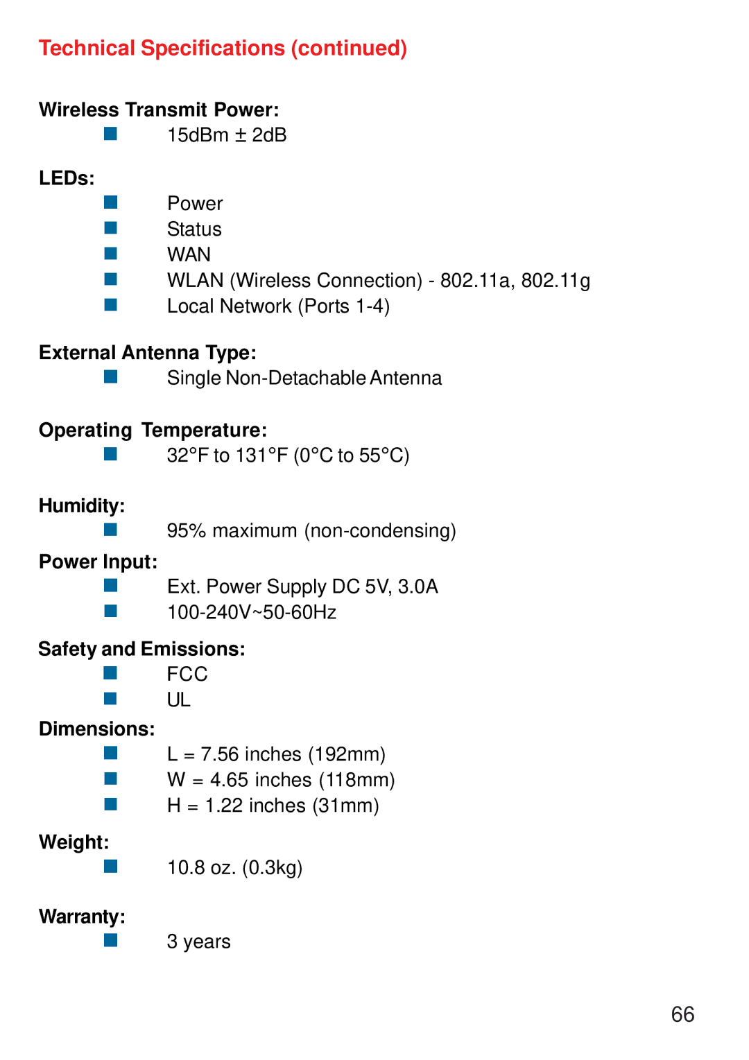 D-Link DI-774 manual Wireless Transmit Power 