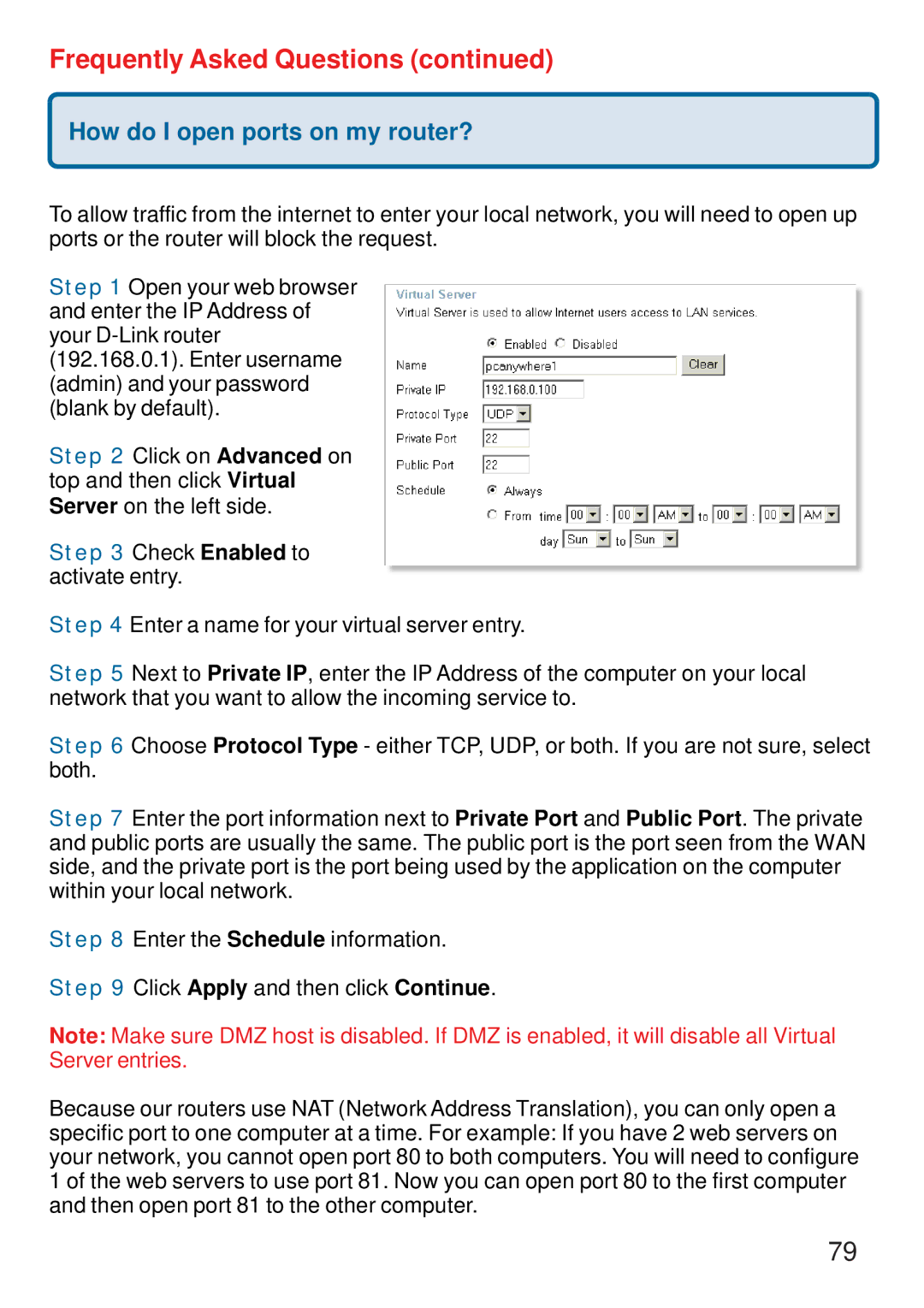 D-Link DI-774 manual How do I open ports on my router? 