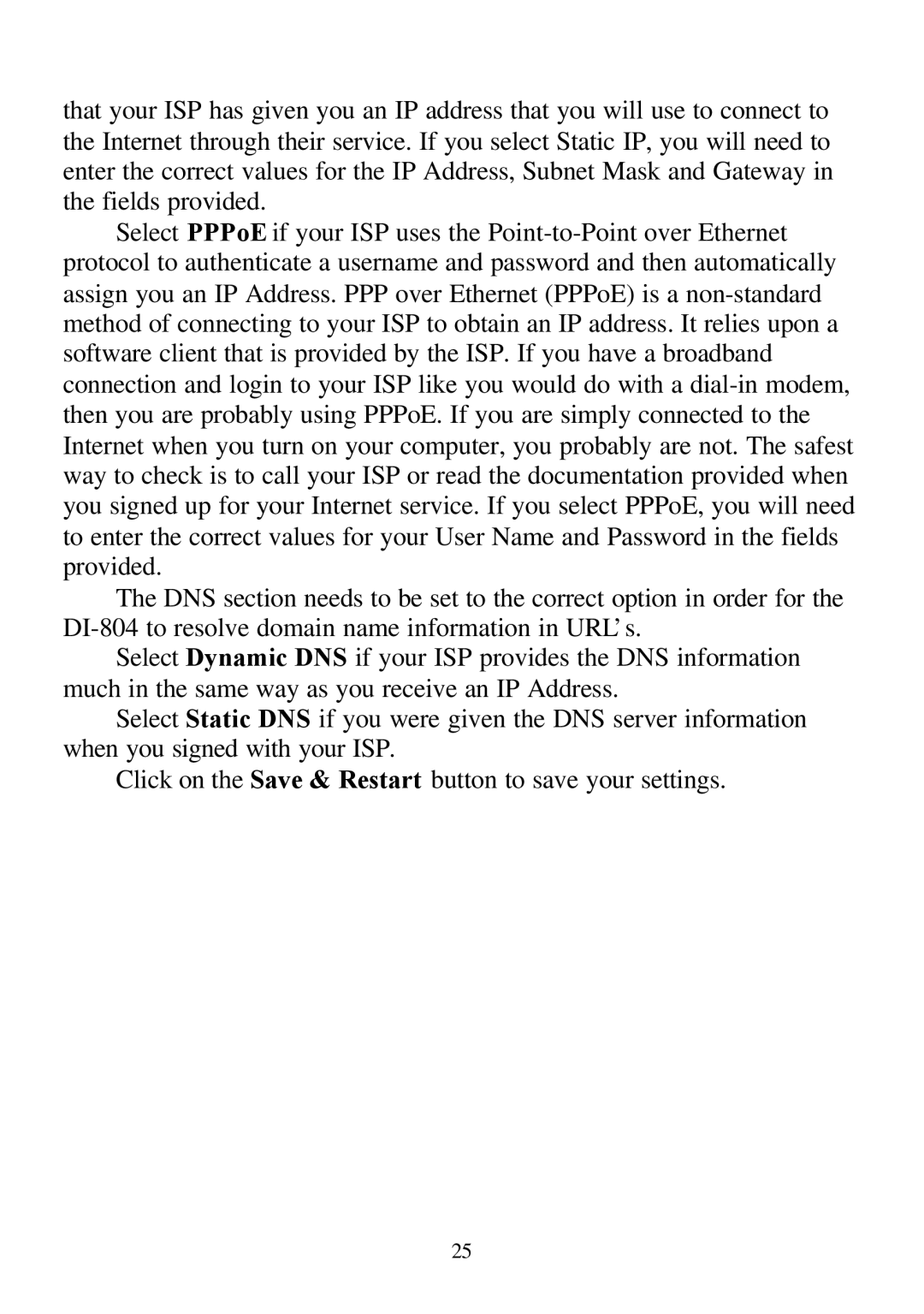 D-Link DI-804 user manual 