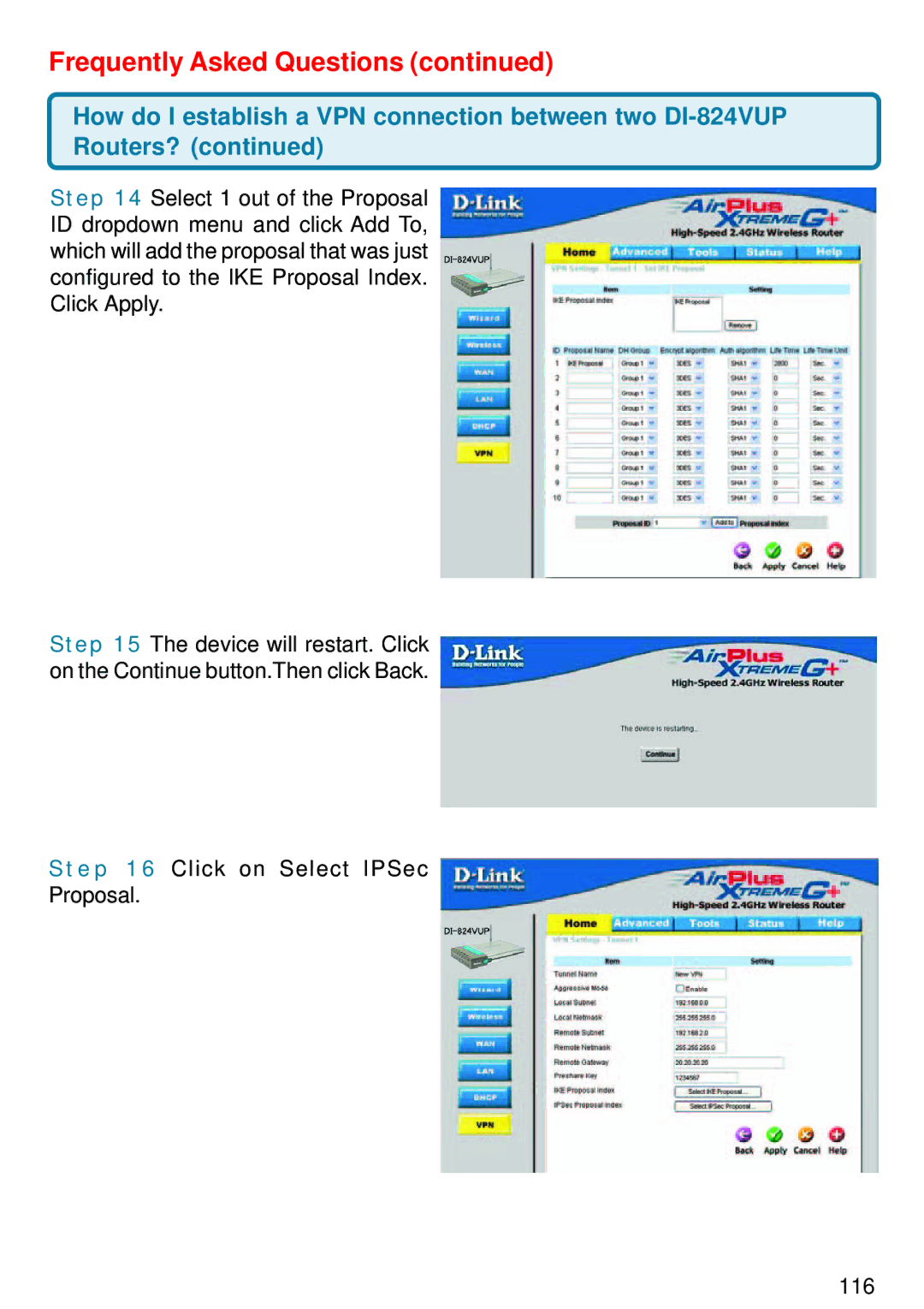 D-Link DI-824VUP manual Frequently Asked Questions 