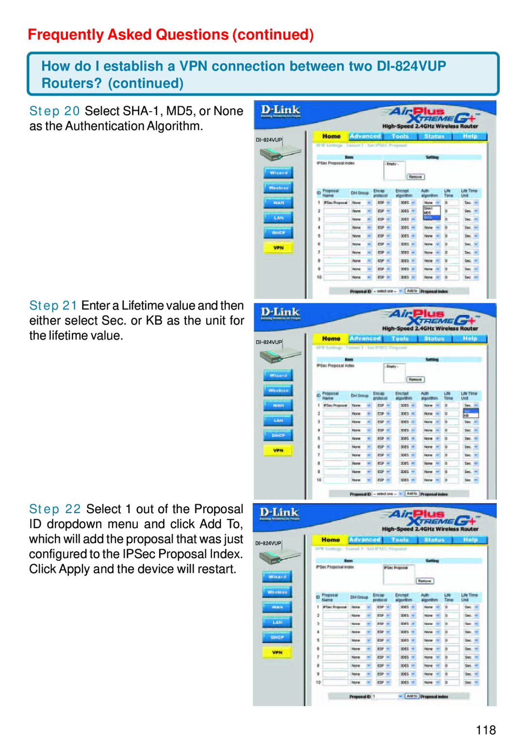 D-Link DI-824VUP manual Frequently Asked Questions 