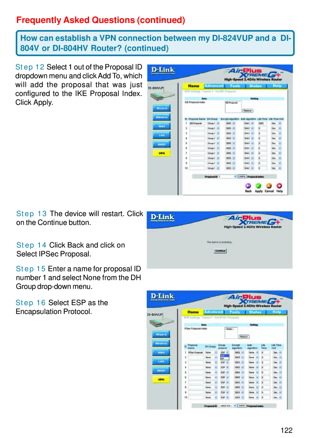 D-Link DI-824VUP manual Frequently Asked Questions 