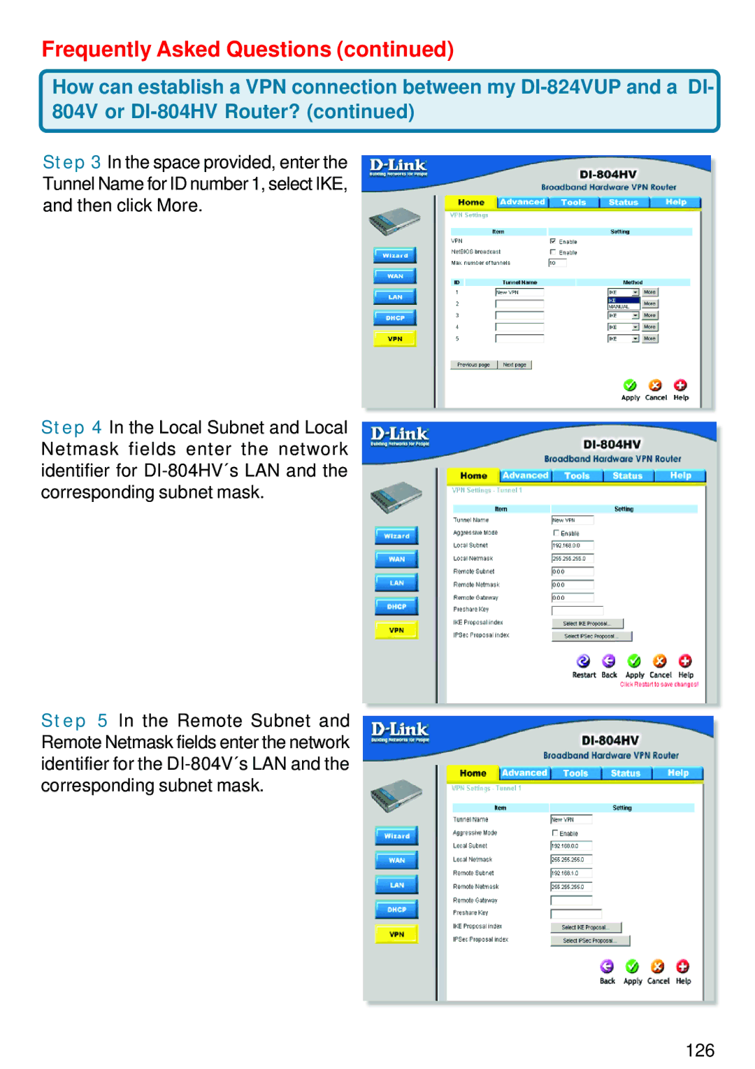 D-Link DI-824VUP manual Frequently Asked Questions 