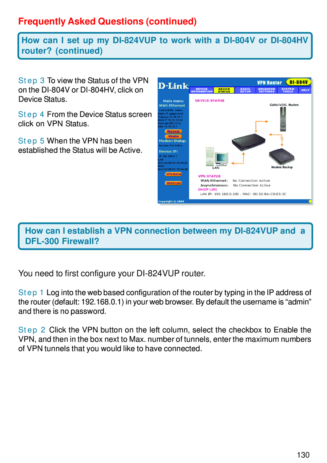 D-Link manual You need to first configure your DI-824VUP router 