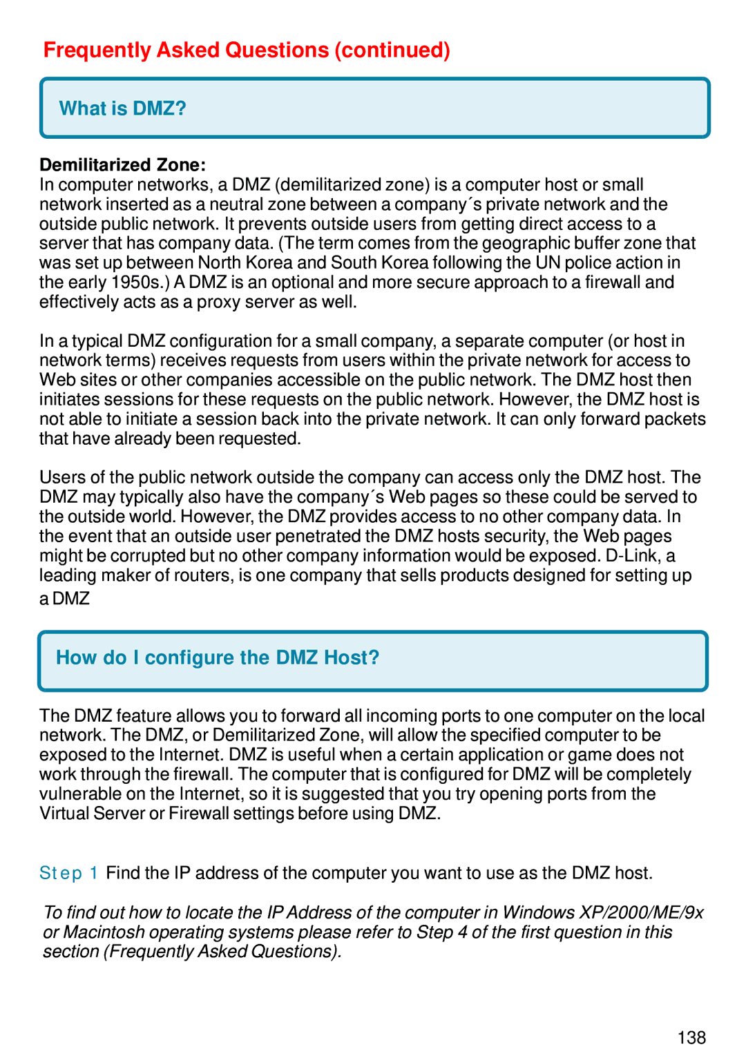 D-Link DI-824VUP manual What is DMZ?, Demilitarized Zone 