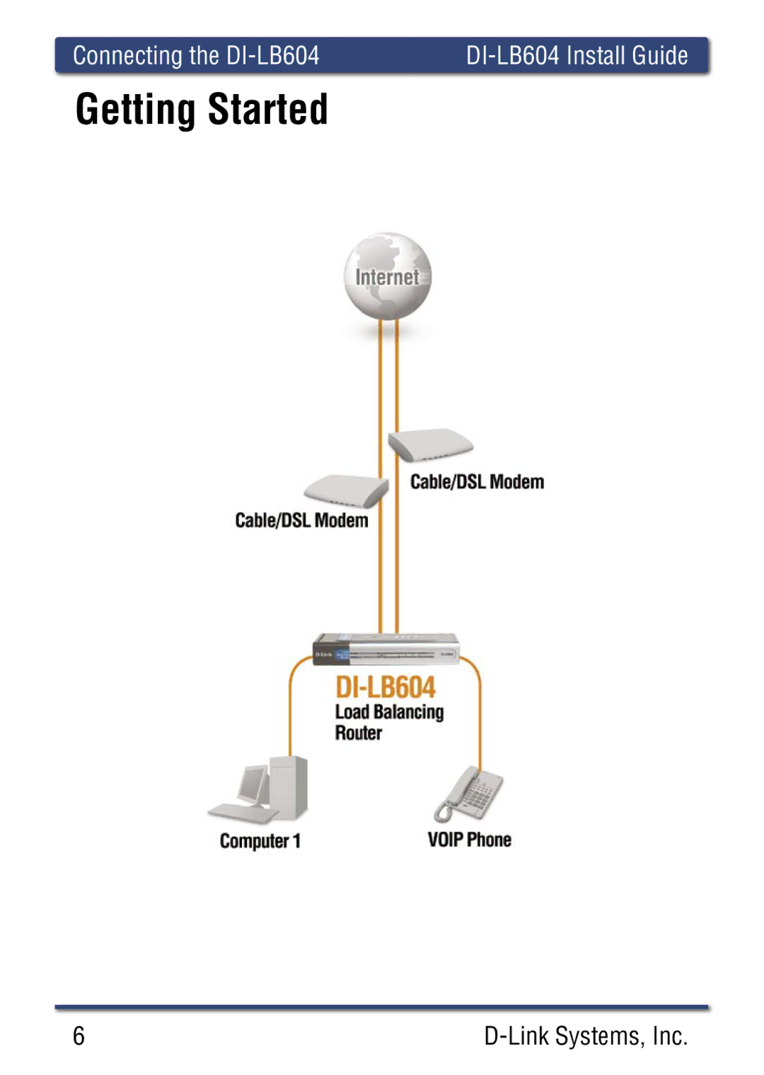 D-Link DI-LB60 manual Getting Started 