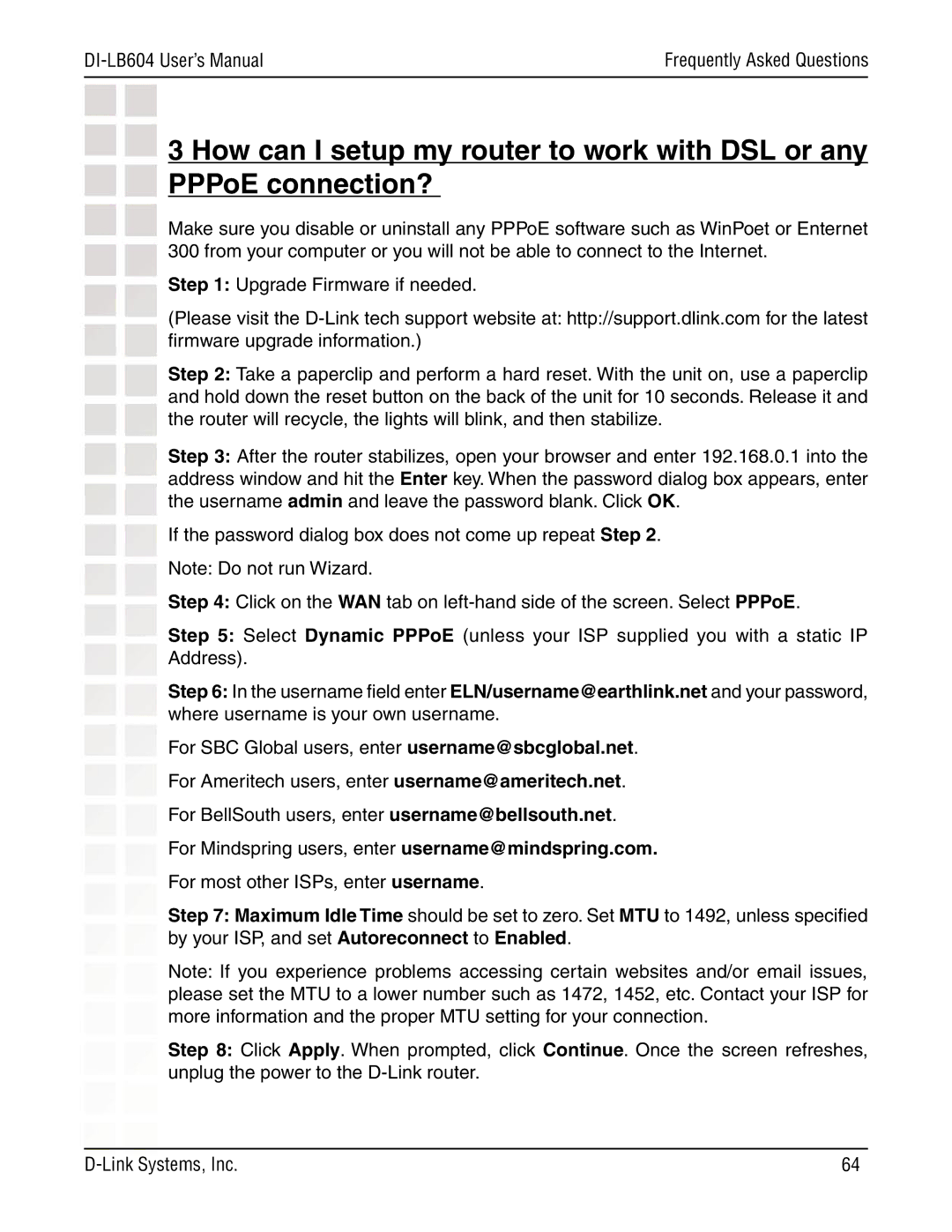 D-Link manual DI-LB604 User’s Manual 