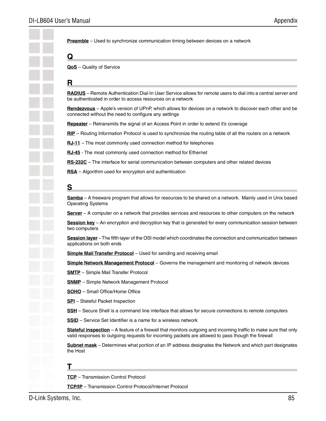 D-Link manual DI-LB604 User’s Manual 