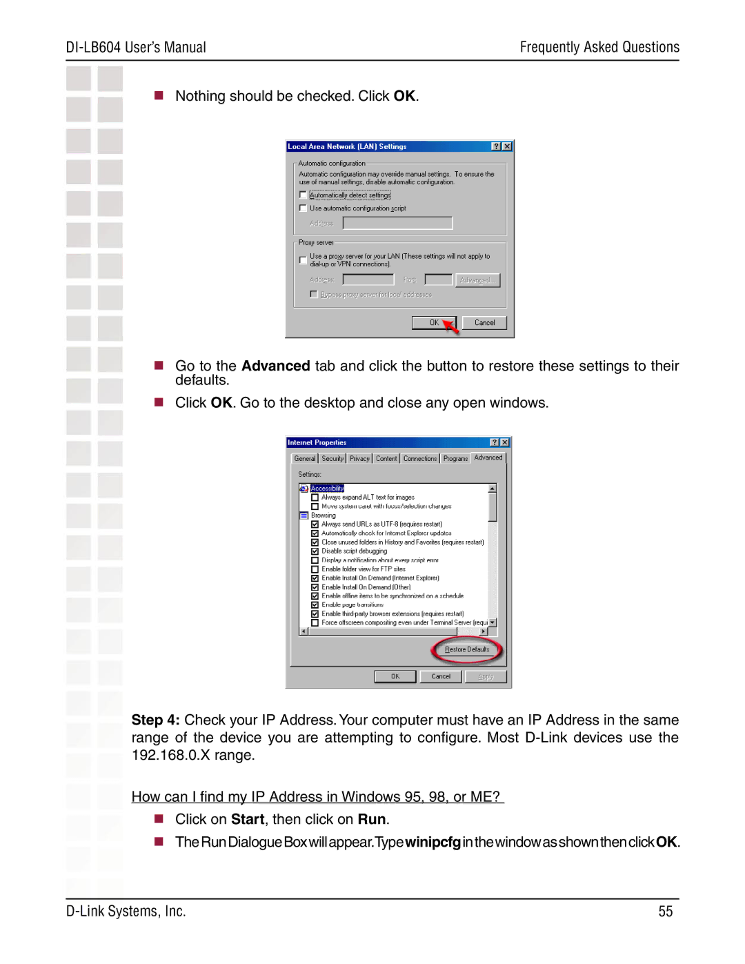 D-Link manual DI-LB604 User’s Manual 