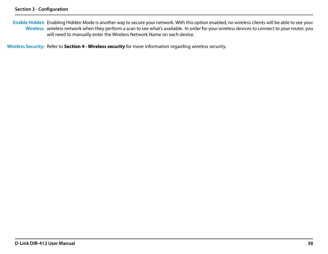 D-Link DIR-412 manual Configuration 