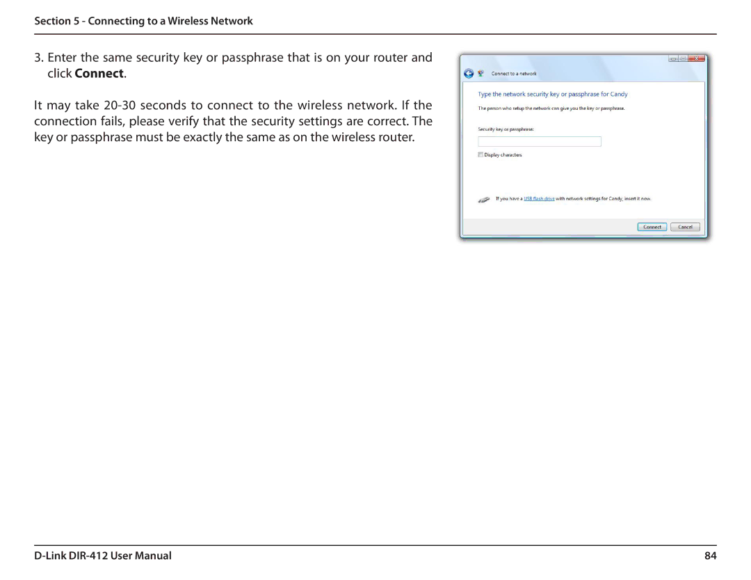 D-Link DIR-412 manual Connecting to a Wireless Network 