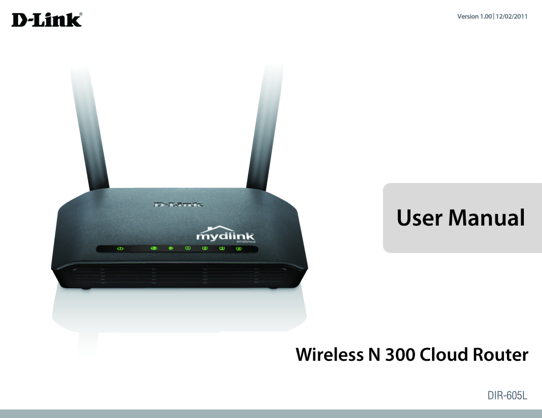 D-Link DIR-605L user manual Wireless N 300 Cloud Router 