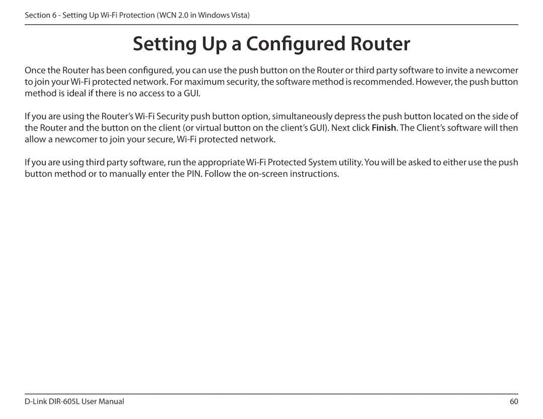 D-Link DIR-605L user manual Setting Up a Configured Router 