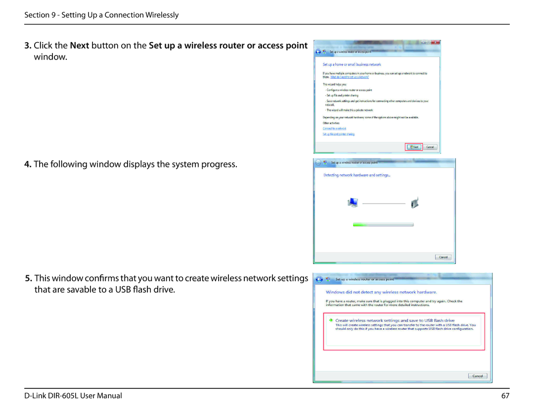 D-Link DIR-605L user manual Setting Up a Connection Wirelessly 