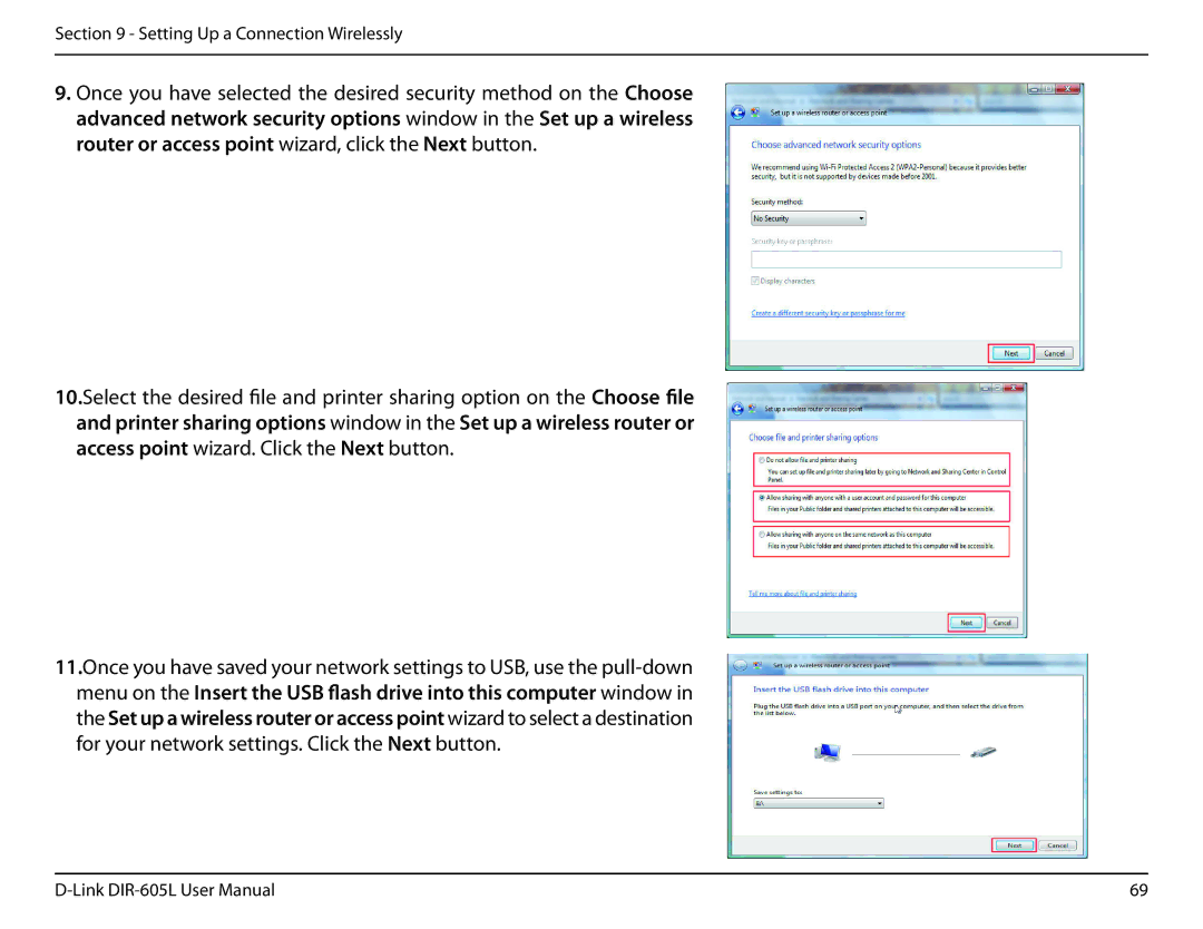 D-Link DIR-605L user manual Setting Up a Connection Wirelessly 