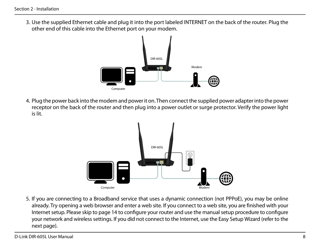 D-Link manual DIR-605L Modem 