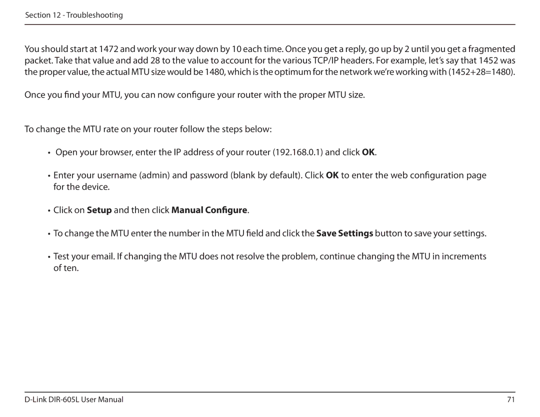 D-Link DIR-605L manual Troubleshooting 