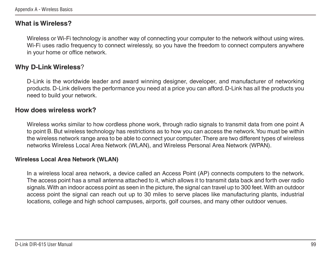 D-Link DIR-615 manual What is Wireless?, Wireless Local Area Network Wlan 