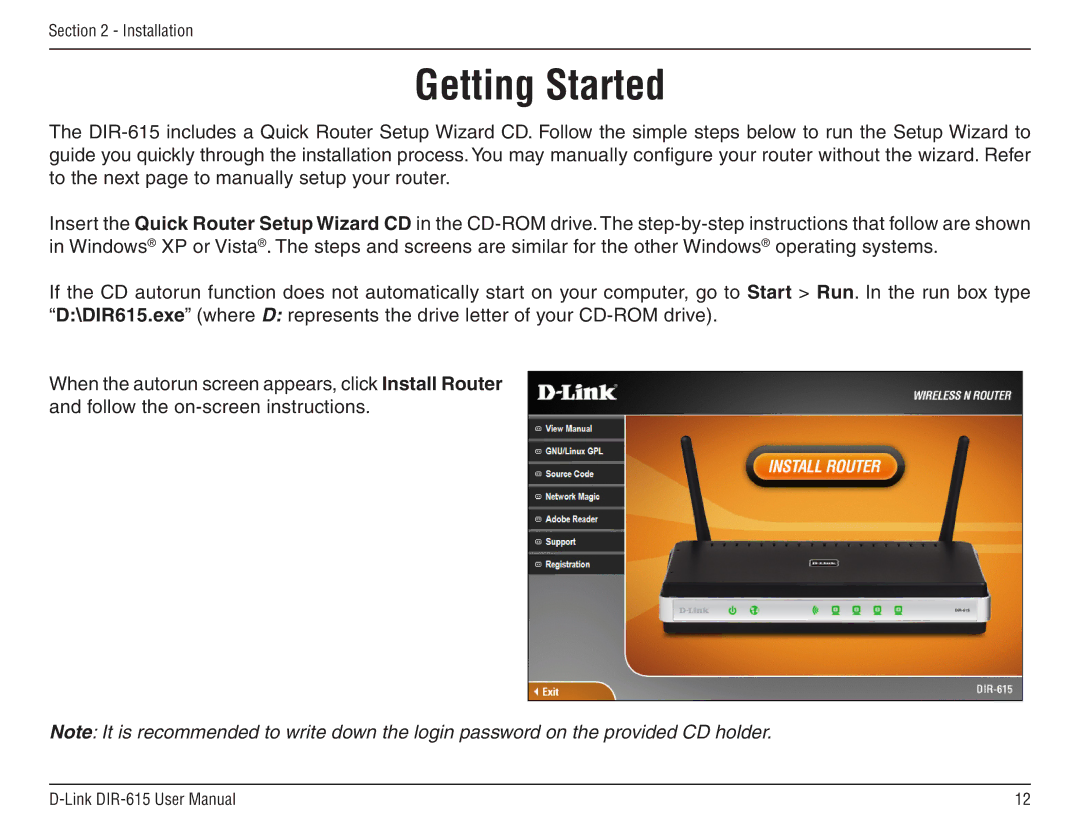 D-Link DIR-615 manual Getting Started 