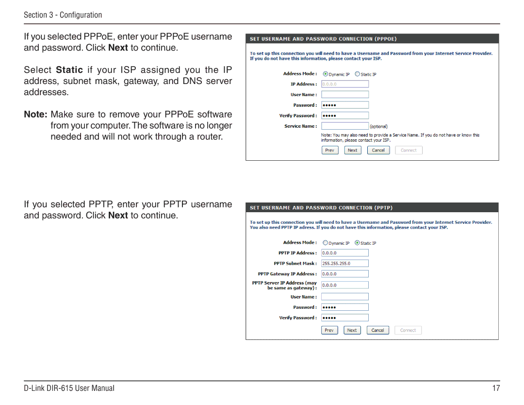 D-Link DIR-615 manual Configuration 