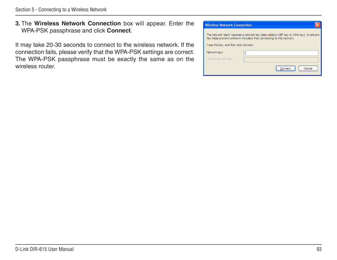 D-Link DIR-615 manual Connecting to a Wireless Network 