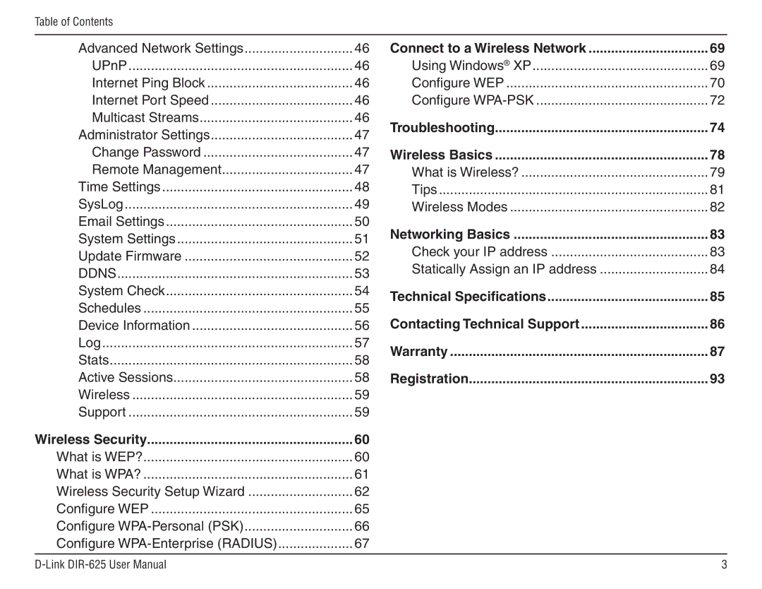 D-Link DIR-625 manual Wireless Security, Warranty Registration 