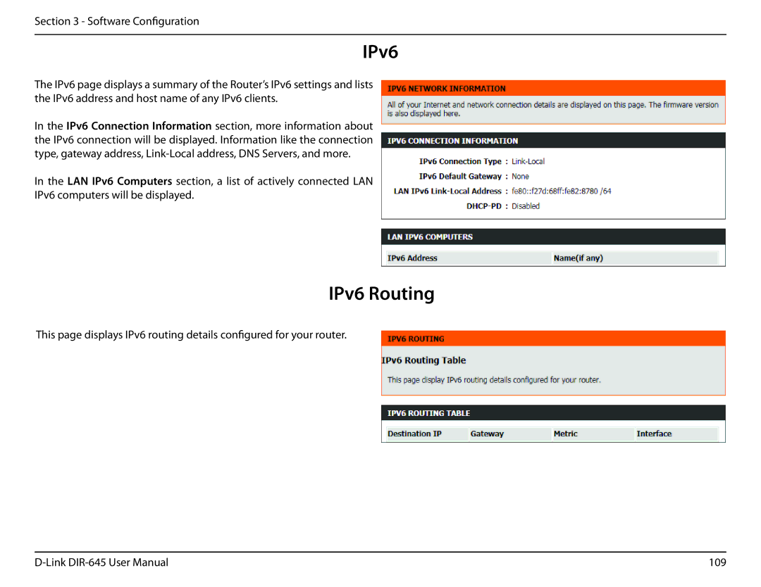 D-Link DIR-645 manual IPv6 