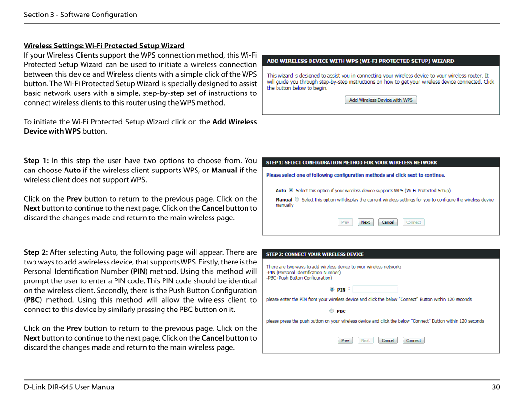 D-Link DIR-645 manual Wireless Settings Wi-Fi Protected Setup Wizard 