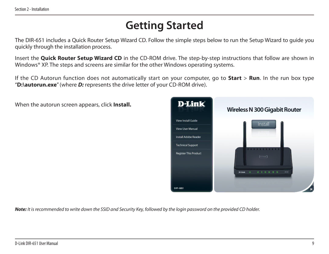 D-Link DIR-651 manual Getting Started 