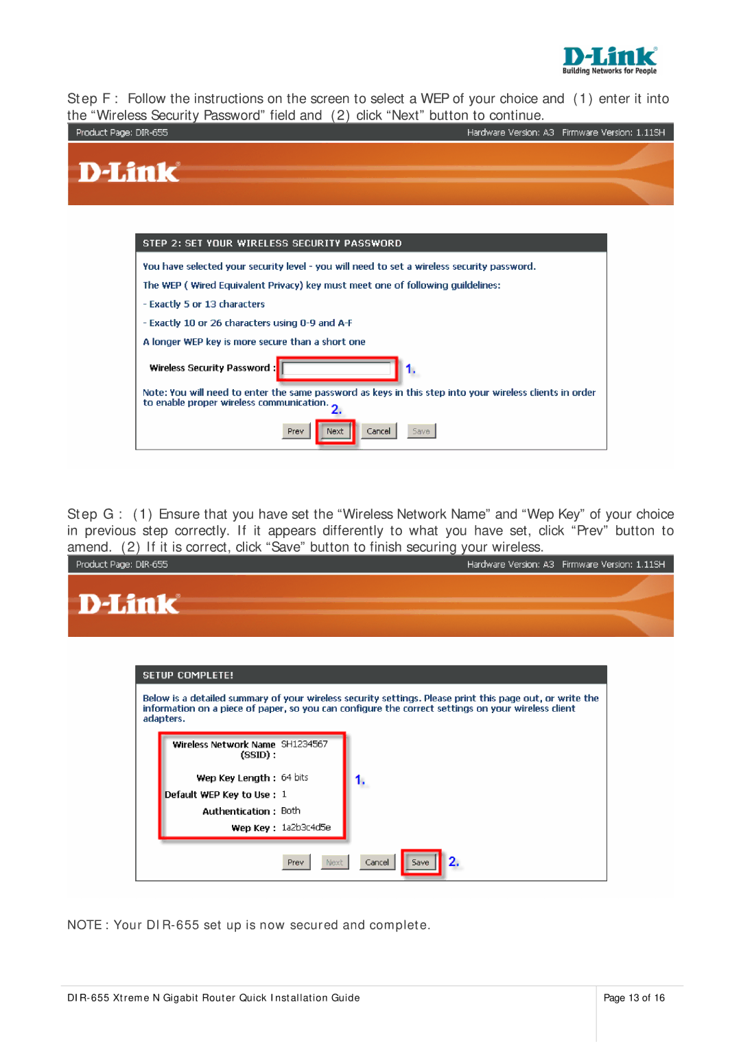 D-Link manual DIR-655 Xtreme N Gigabit Router Quick Installation Guide 