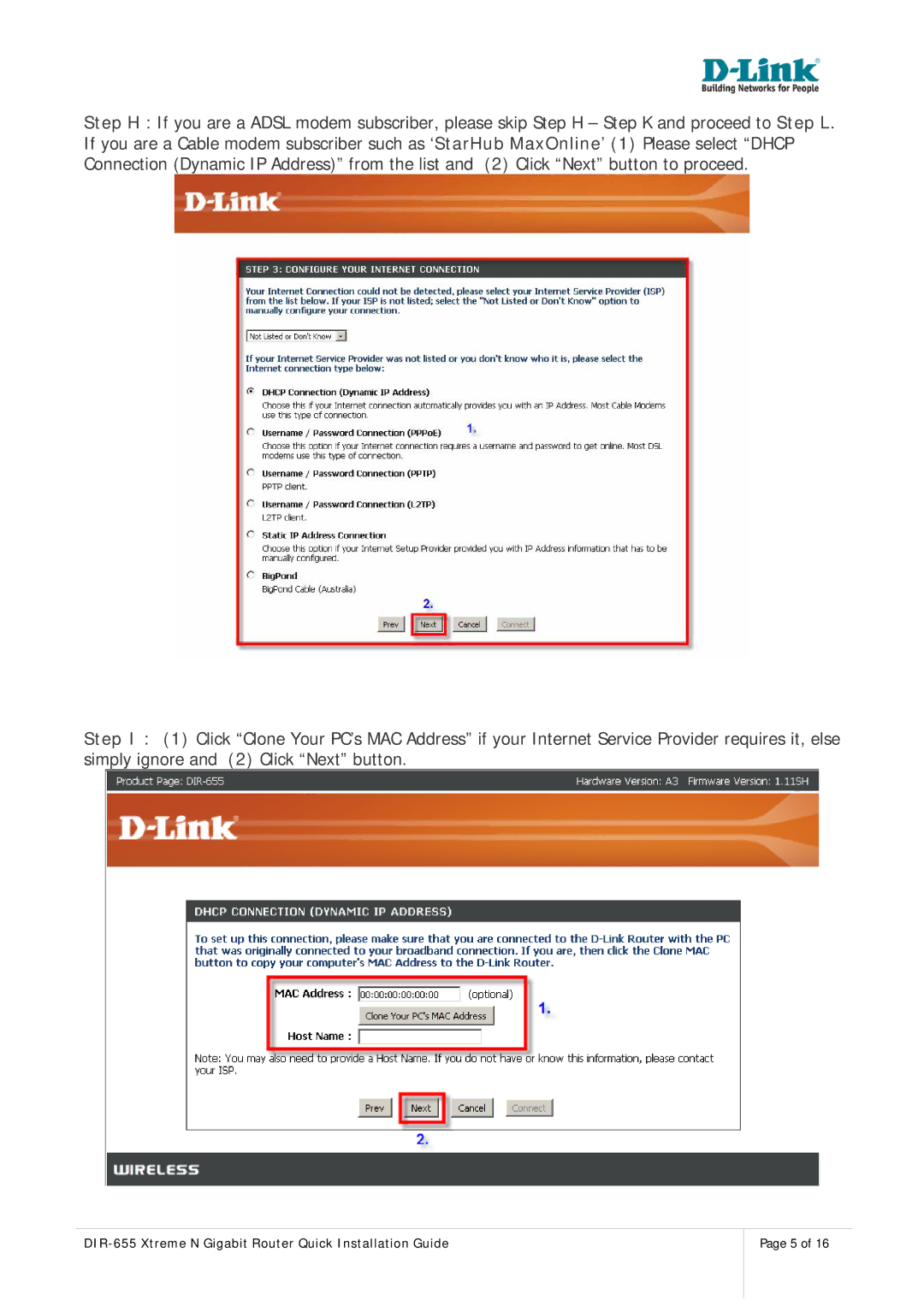 D-Link manual DIR-655 Xtreme N Gigabit Router Quick Installation Guide 