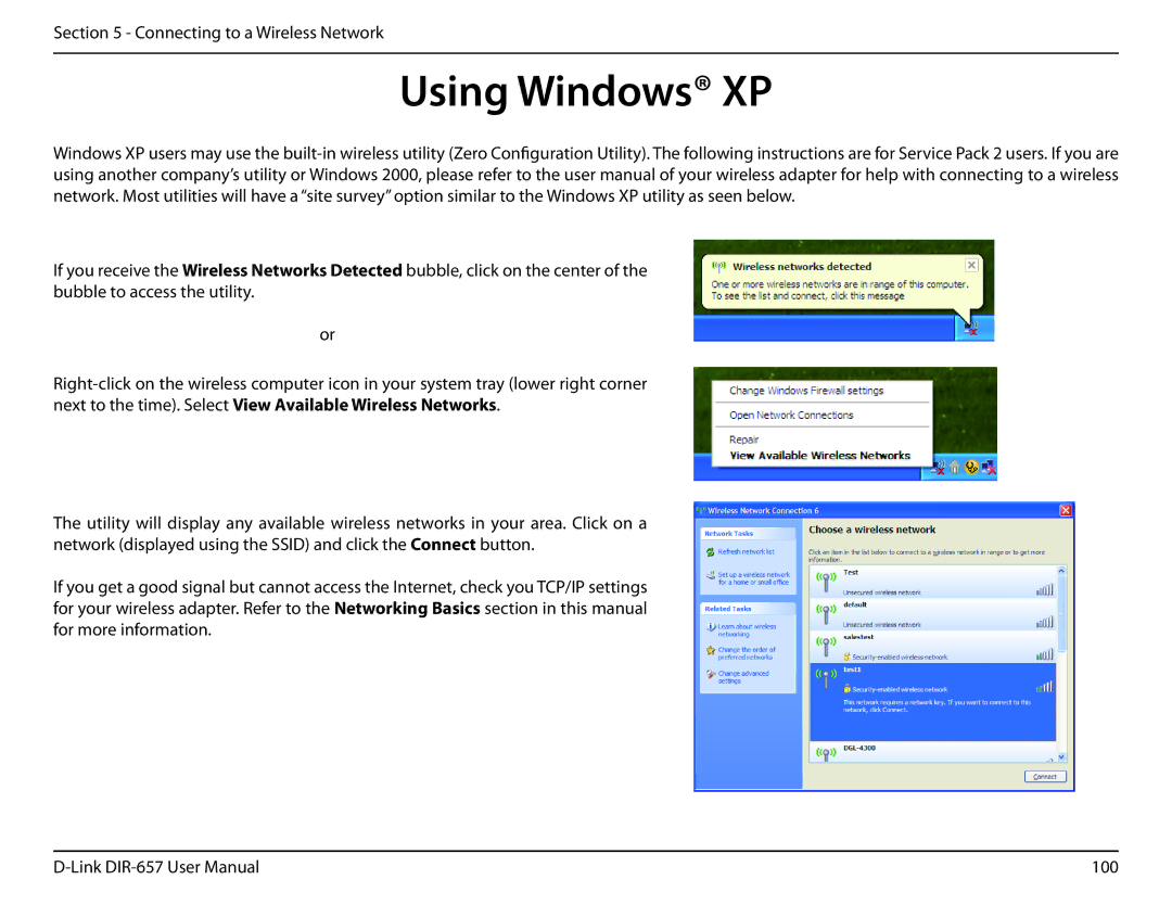 D-Link DIR-657 manual Using Windows XP 