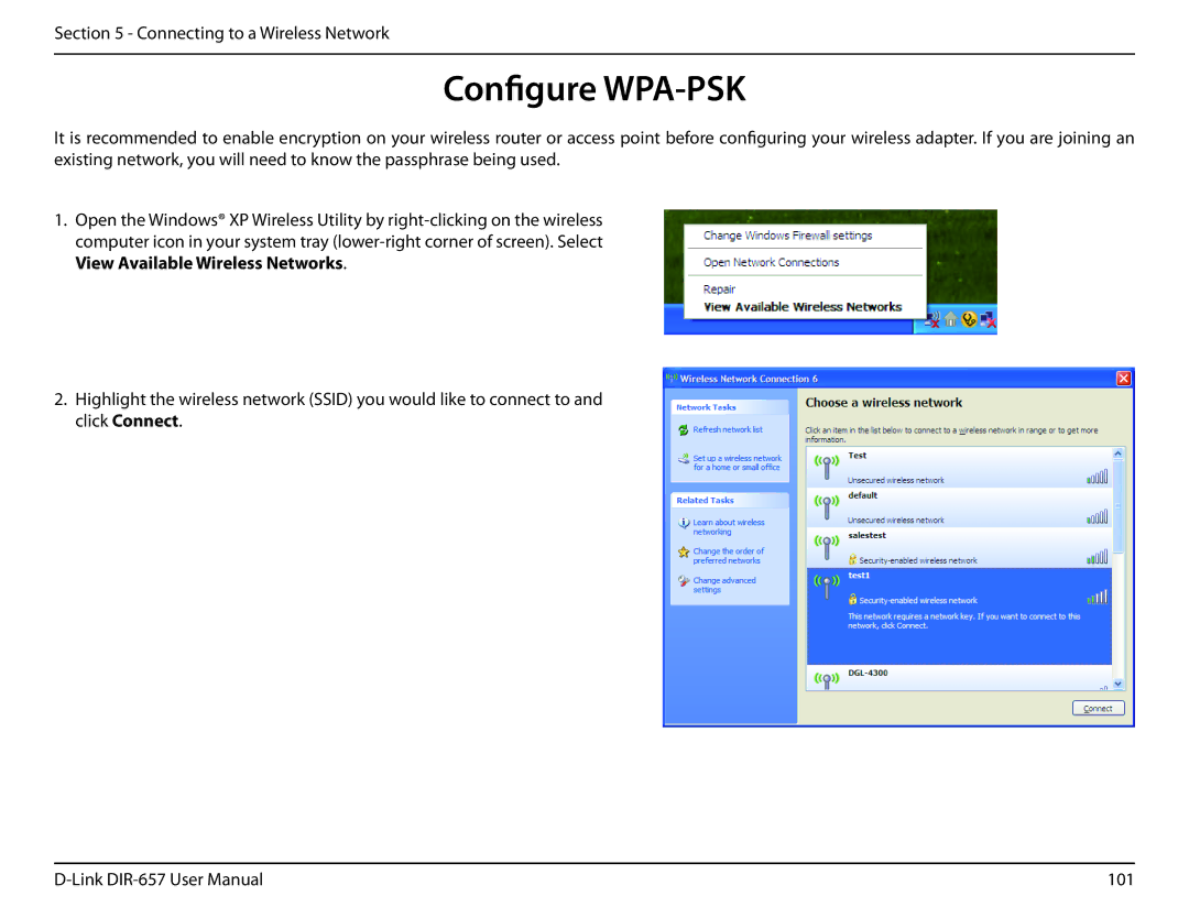 D-Link DIR-657 manual Configure WPA-PSK 