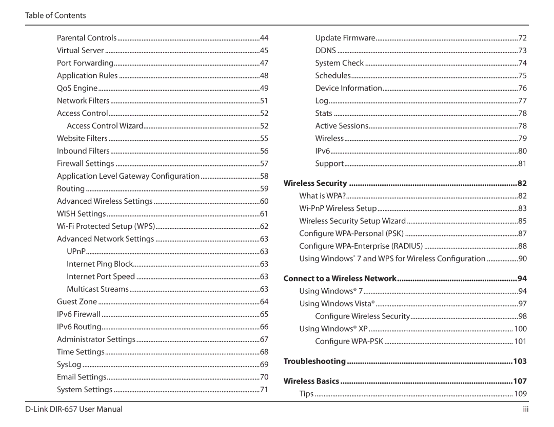 D-Link DIR-657 manual Wireless Security, Troubleshooting, Wireless Basics 